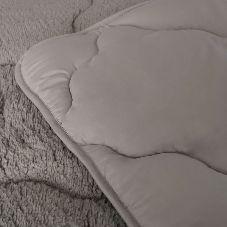 All in one lazy dekbed teddy - Dekbed en overtrek in 1 - Taupe