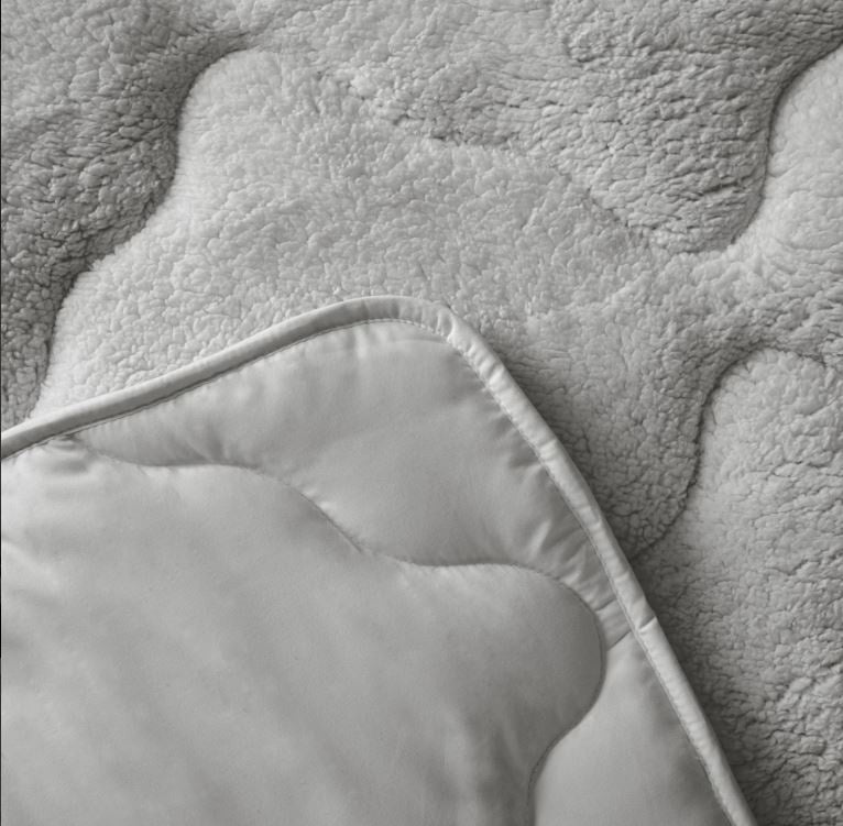 All in one lazy dekbed teddy -  Dekbed en overtrek in 1 - Grijs