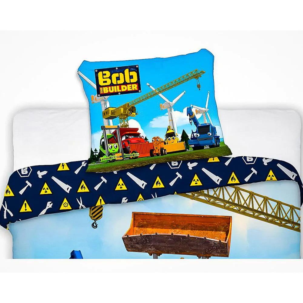 Bob de Bouwer dekbedovertrek Construction - katoen - 1-persoons (140x200 + 70x90 cm)