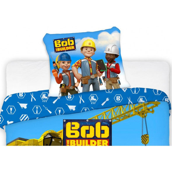 Dekbedovertrek Bob de Bouwer - katoen - 1-persoons (140x200 + 70x90 cm)