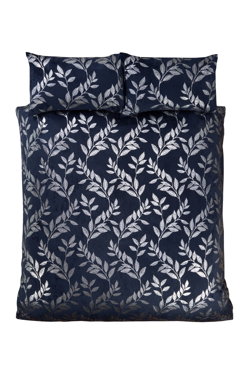 Velvet dekbedovertrek Como navy