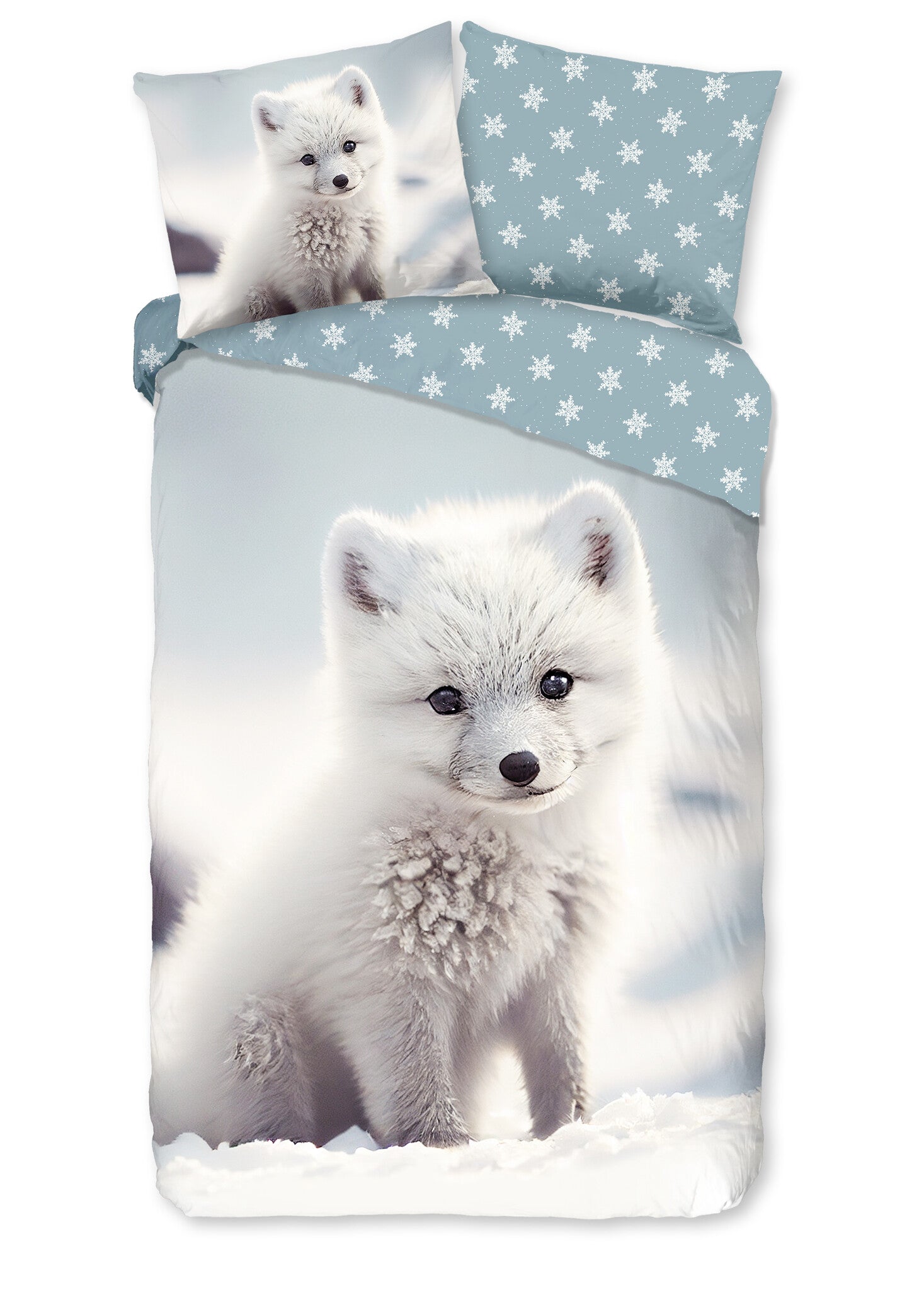 Kinderdekbedovertrek Toss - Flanel - 1-persoons (140x220 + 60x70 cm)