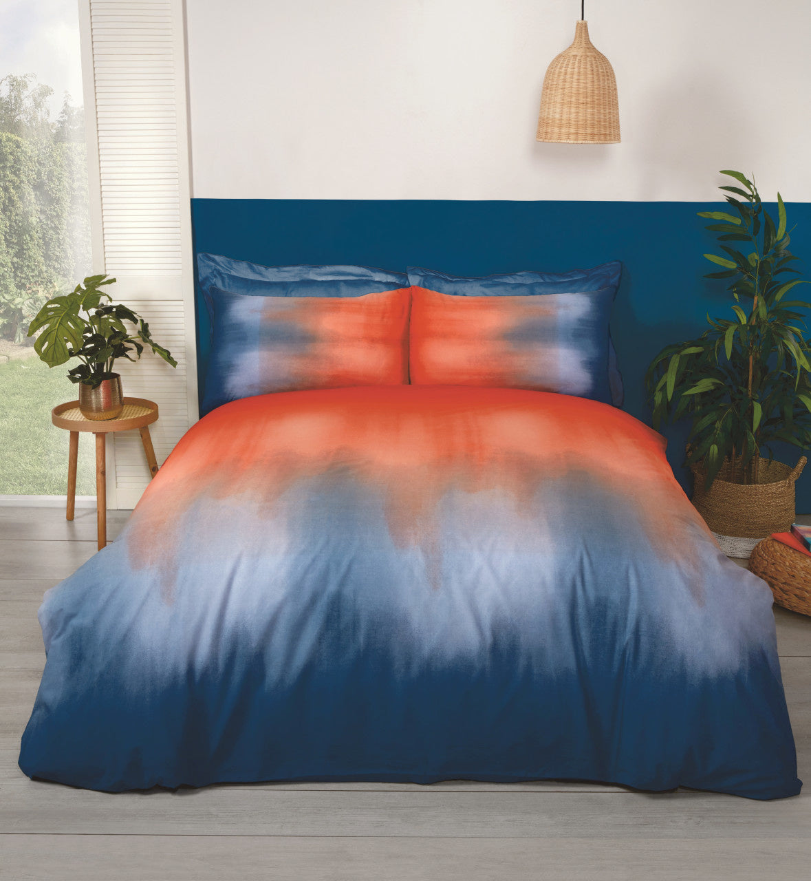 Dekbedovertrek Ombre spice - polykatoen - 2-persoons (200x200 + 2st 50x75cm)