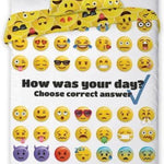 Dekbedovertrek Smileys Emoticons -  katoen - 1-persoons (140x200 + 70x90 cm)