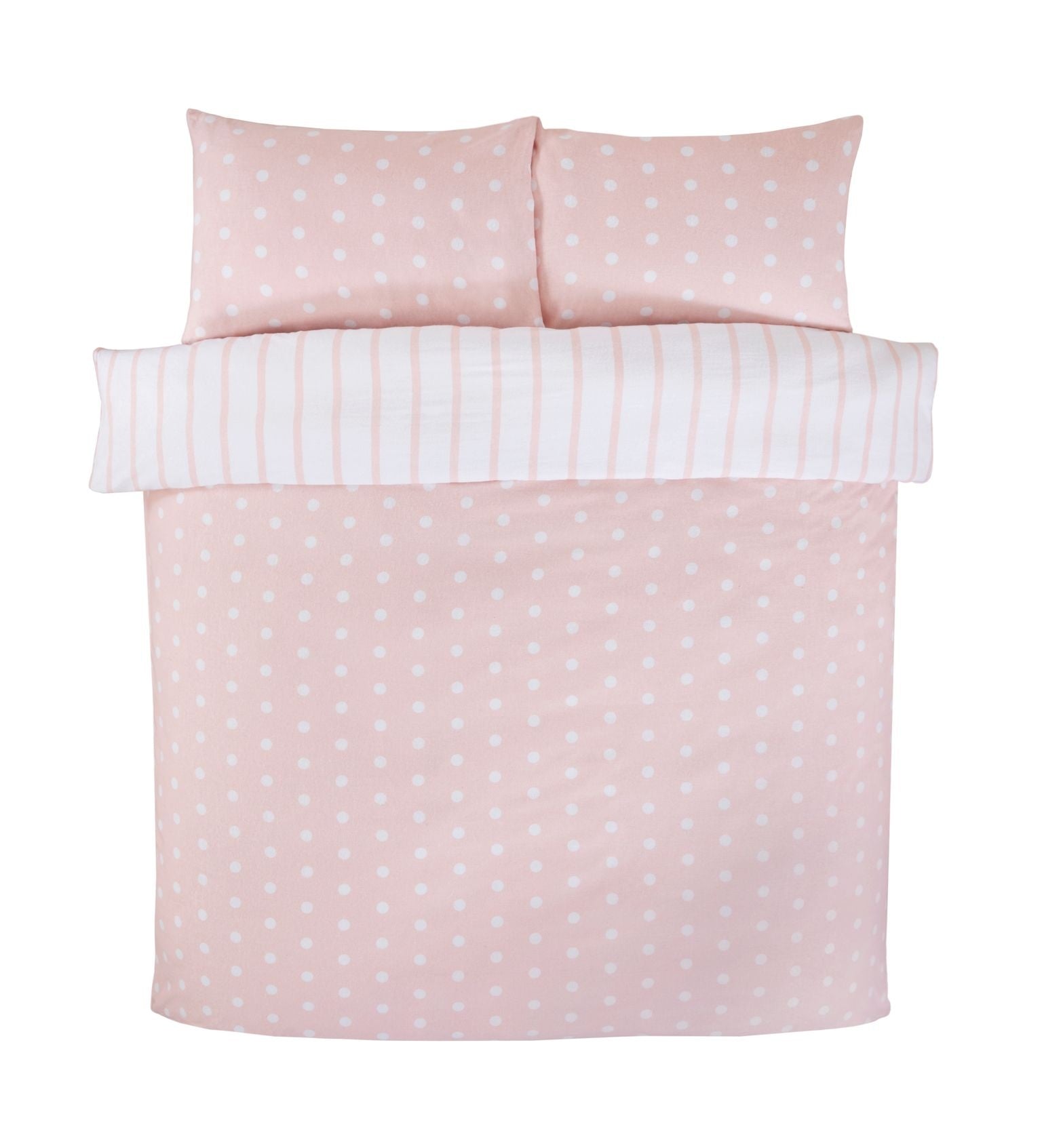 So Soft dekbedovertrek Spots & Stripes - Blush - Microvezel
