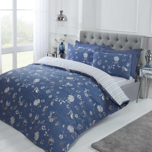 Polykatoen dekbedovertrek Toile blauw