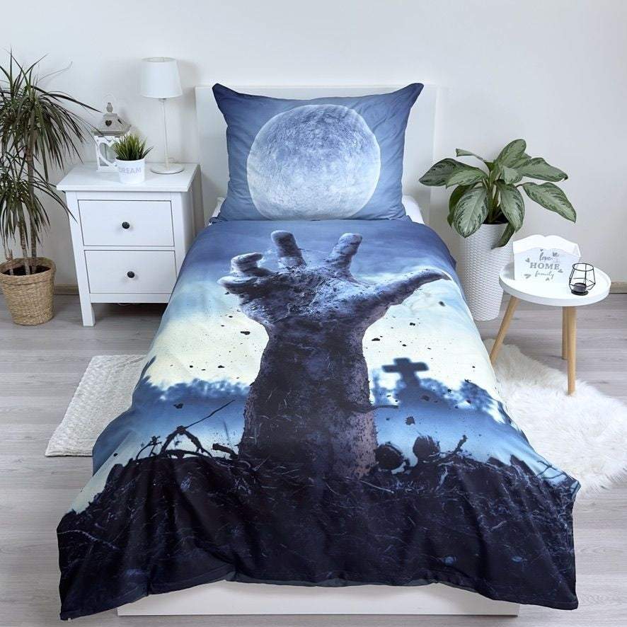 Dekbedovertrek Zombie - Microvezel - 1-persoons (140x200 cm + 70x90 cm)
