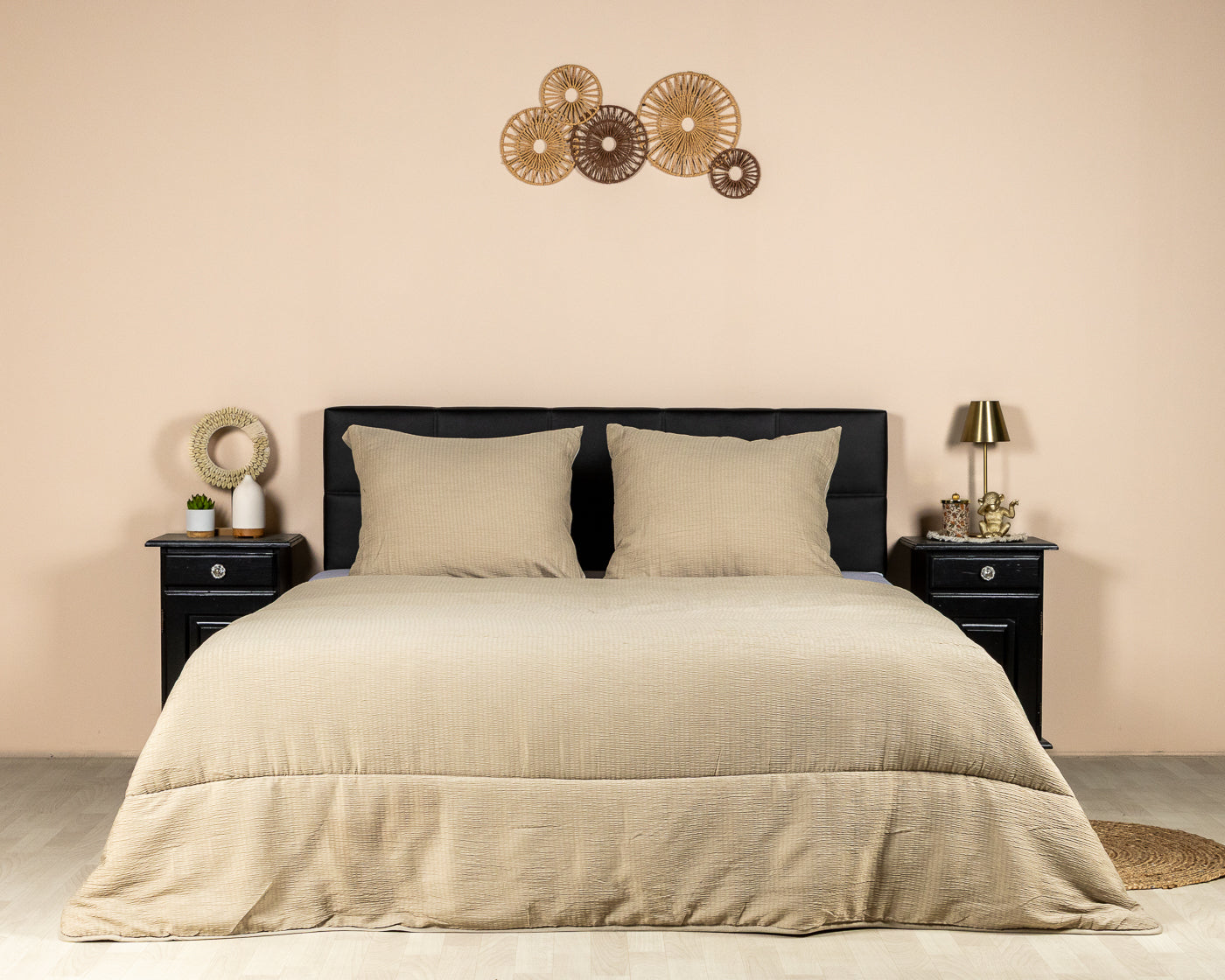 Decoware Easy dekbed zonder overtrek inclusief kussensloop - Mousseline - Taupe