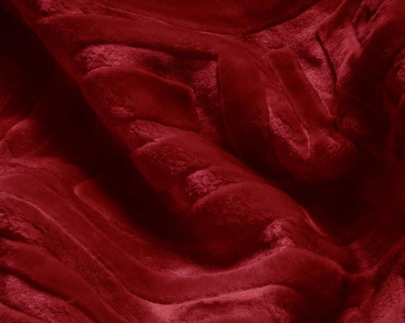 Embossed Zeta Deken - Rood