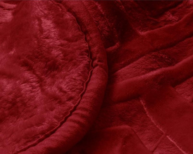 Embossed Zeta Deken - Rood