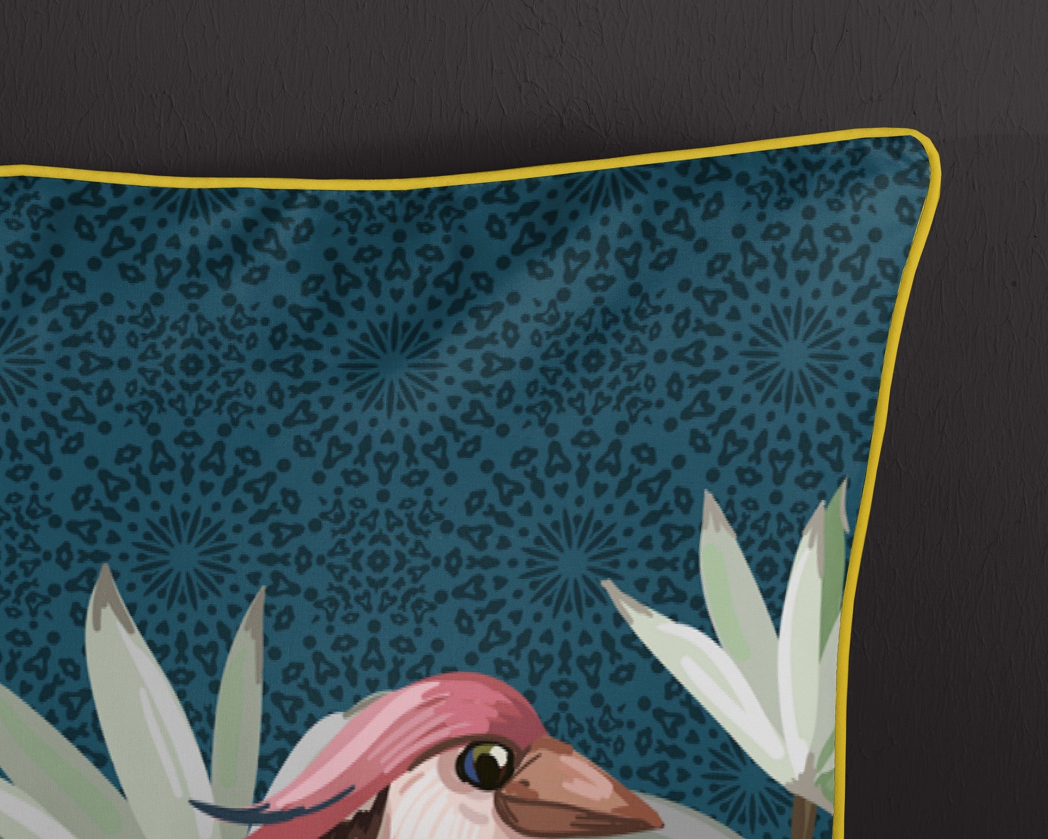 Descanso dekbedovertrek sarenza - Petrol - Katoensatijn - 2-persoons (200x220 + 2st 60x70cm)