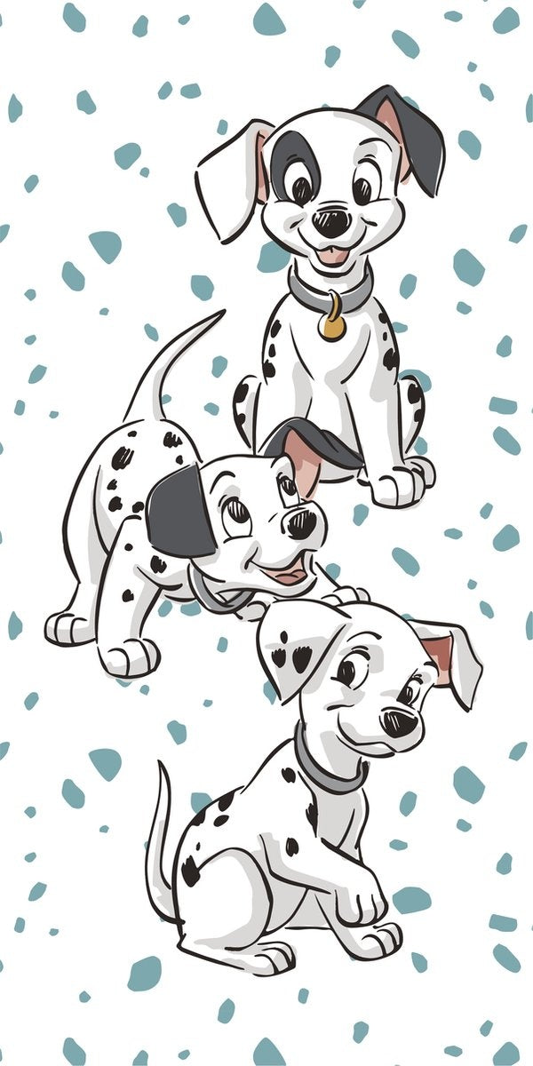 101 Dalmatiërs strandlaken - katoen - 70x140 cm
