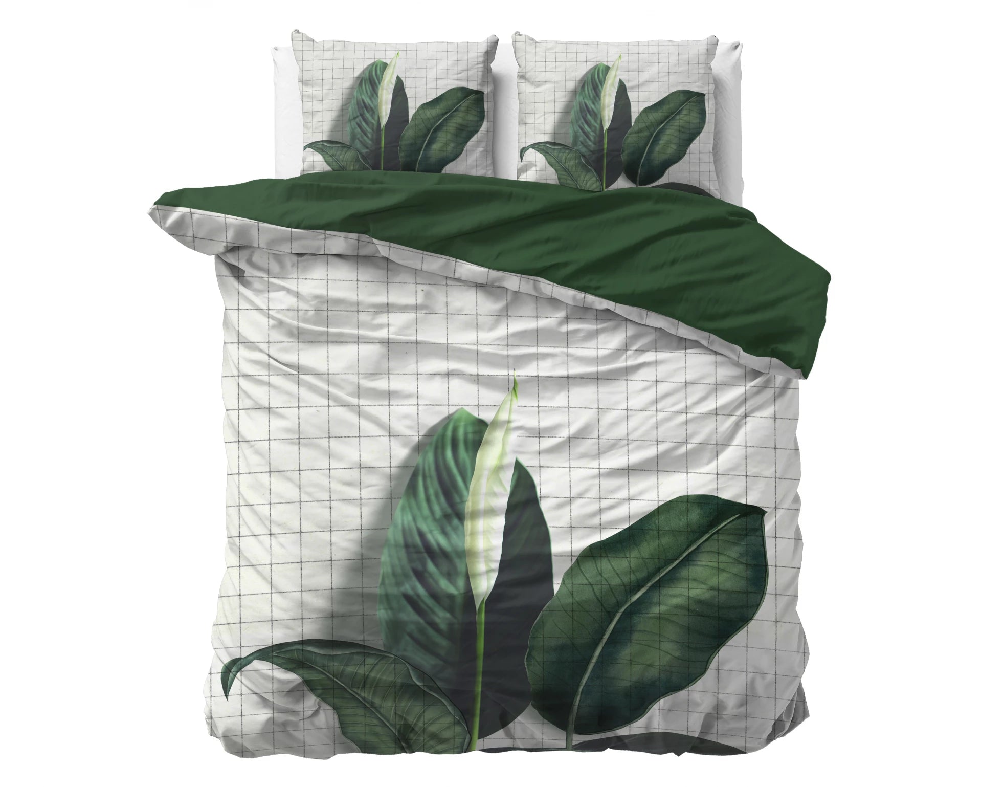 Dreamhouse dekbedovertrek Botanical Wild Nature - Katoensatijn - 1-persoons (140x220 + 60x70cm)