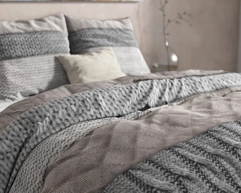 Dreamhouse dekbedovertrek Elin - taupe - Flanel