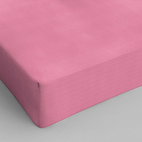 Hoeslaken - enkel jersey 135gr - roze