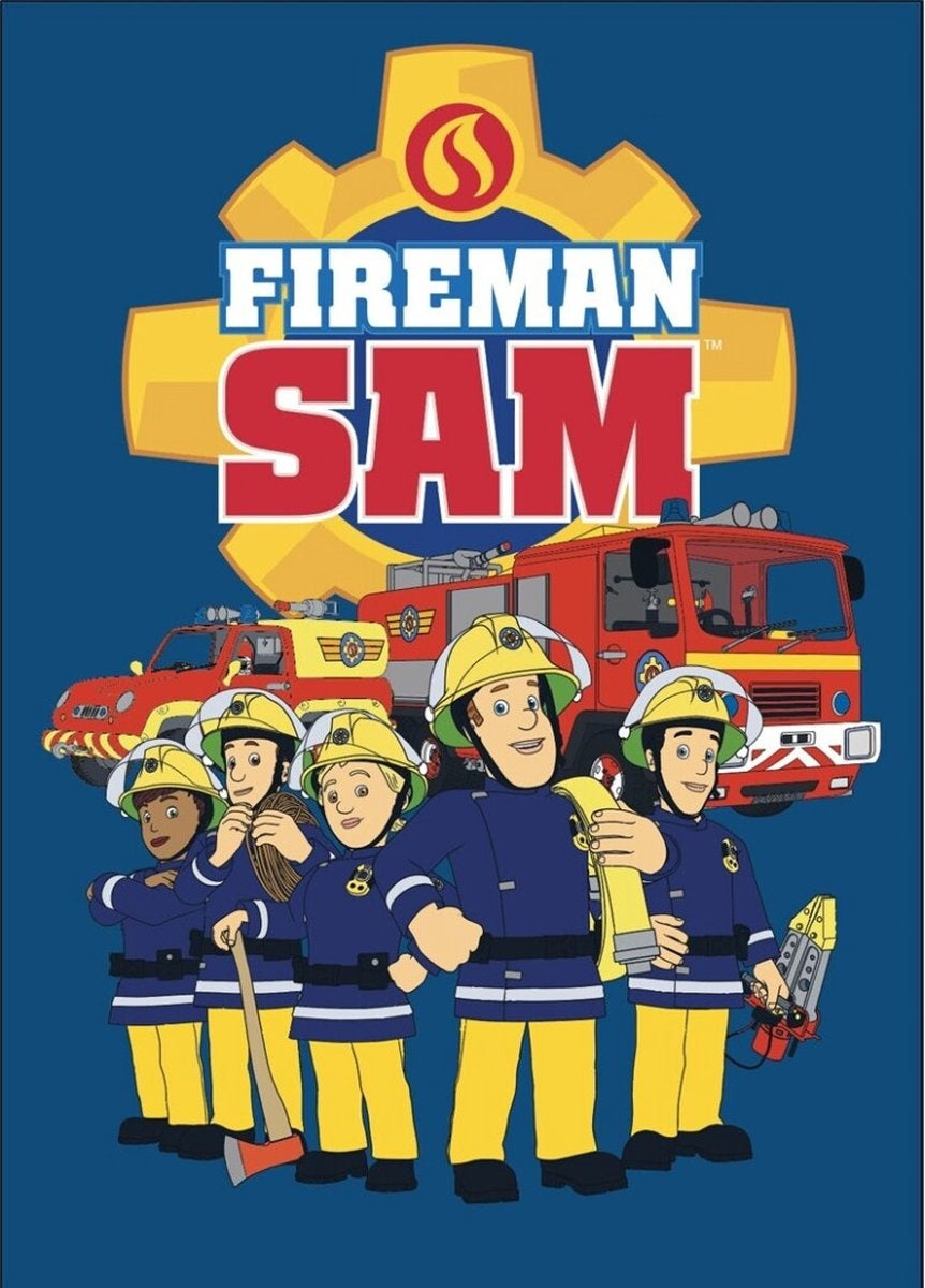 Brandweerman Sam fleece deken - 100x140 cm