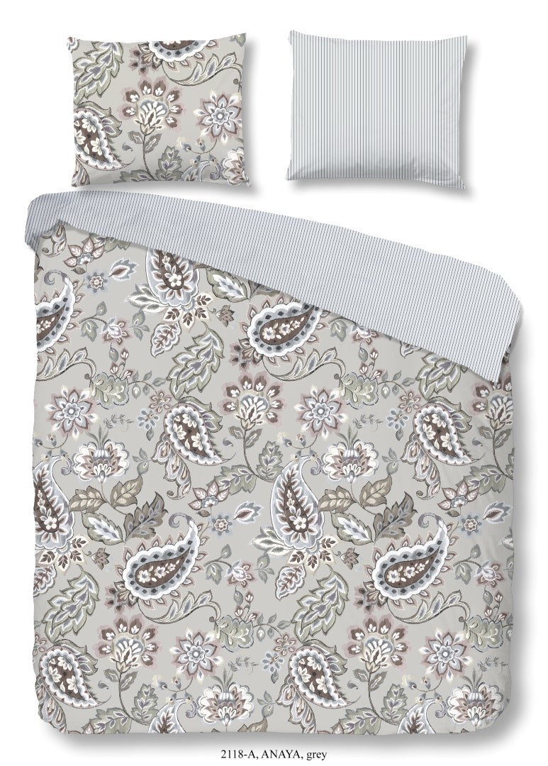 Good morning dekbedovertrek Anaya - paisley - katoen - Lits-jumeaux (240x220 + 2st 60x70cm)