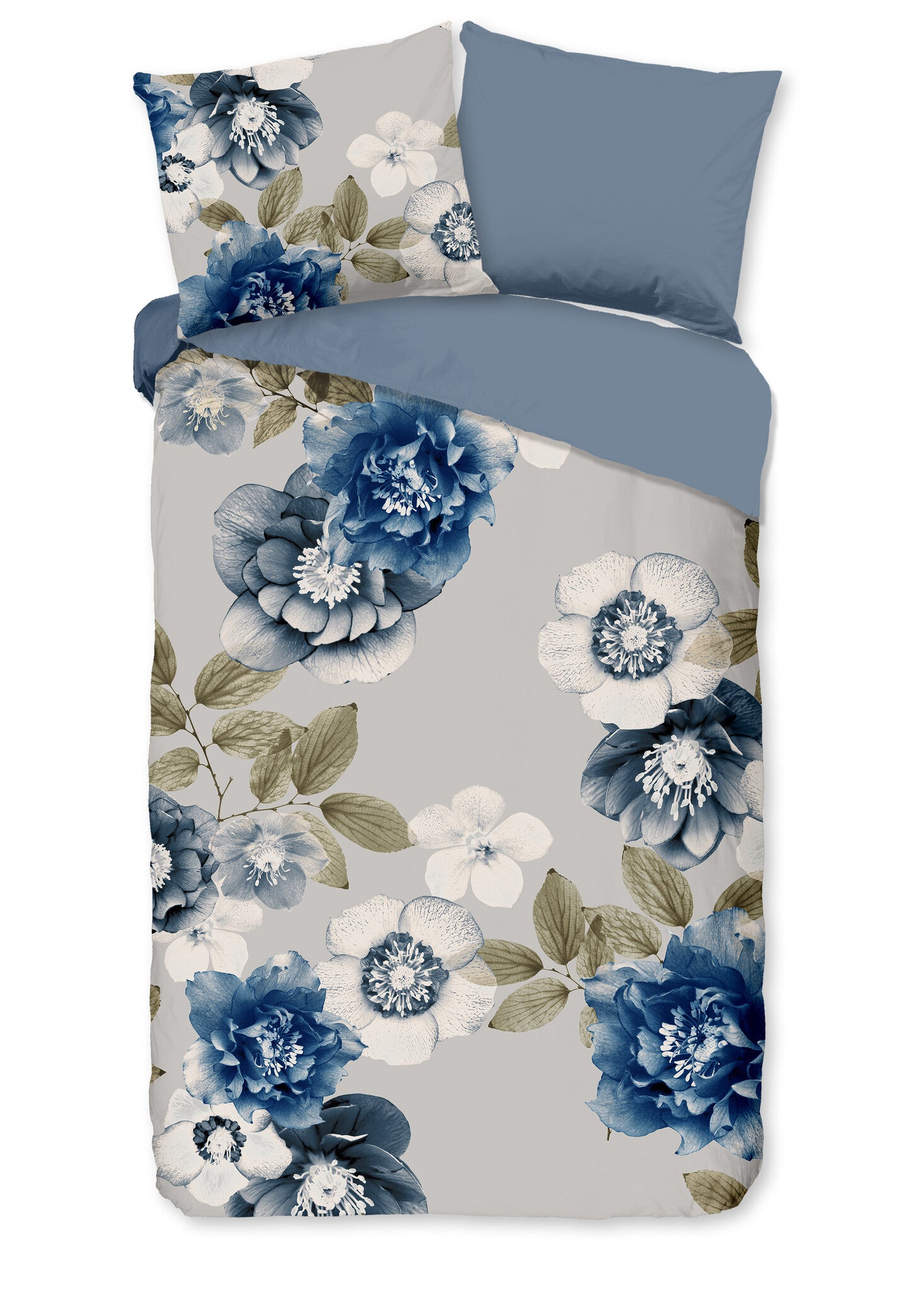 Flanel dekbedovertrek Gabin bloemen