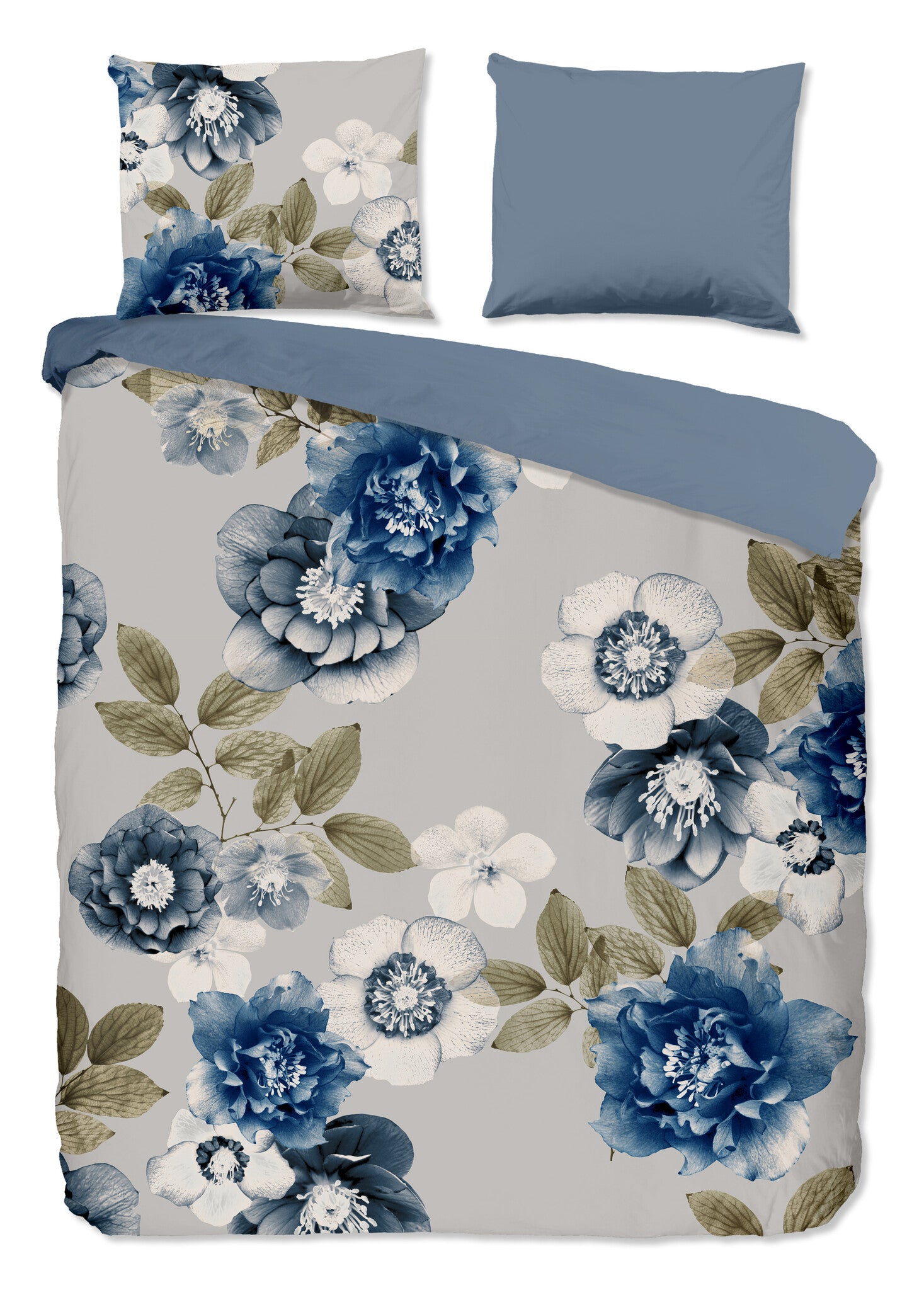 Flanel dekbedovertrek Gabin bloemen