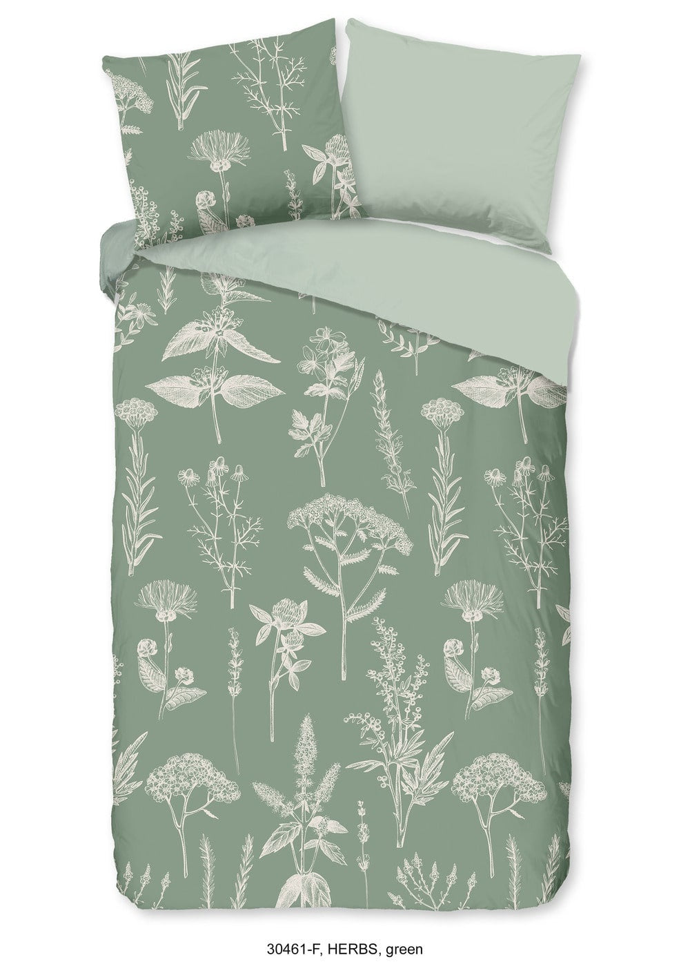 Good morning dekbedovertrek Herbs - Flanel - 1-persoons (140x220 + 60x70cm)