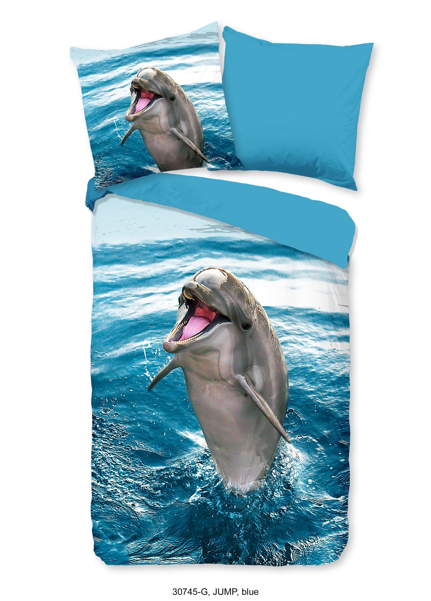 Kinderdekbedovertrek Jump - Katoen - 1-persoons (140x220 + 60x70 cm)