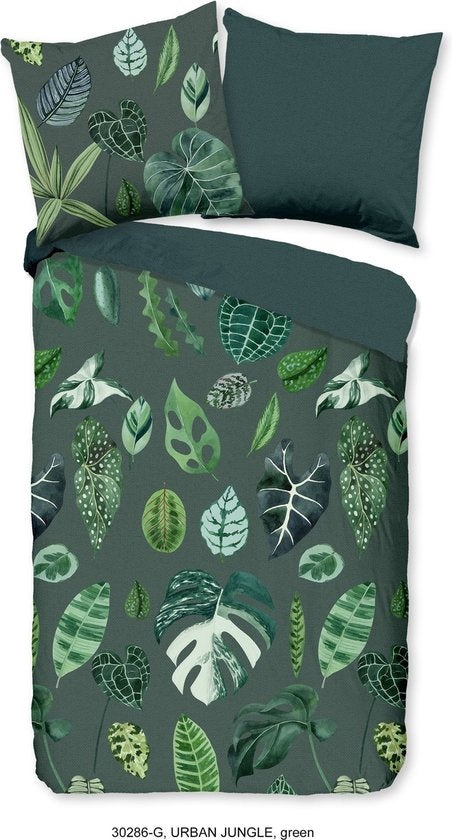 Good Morning dekbedovertrek Urban jungle - Katoen - Lits-jumeaux (240x220 + 2st 60x70cm)