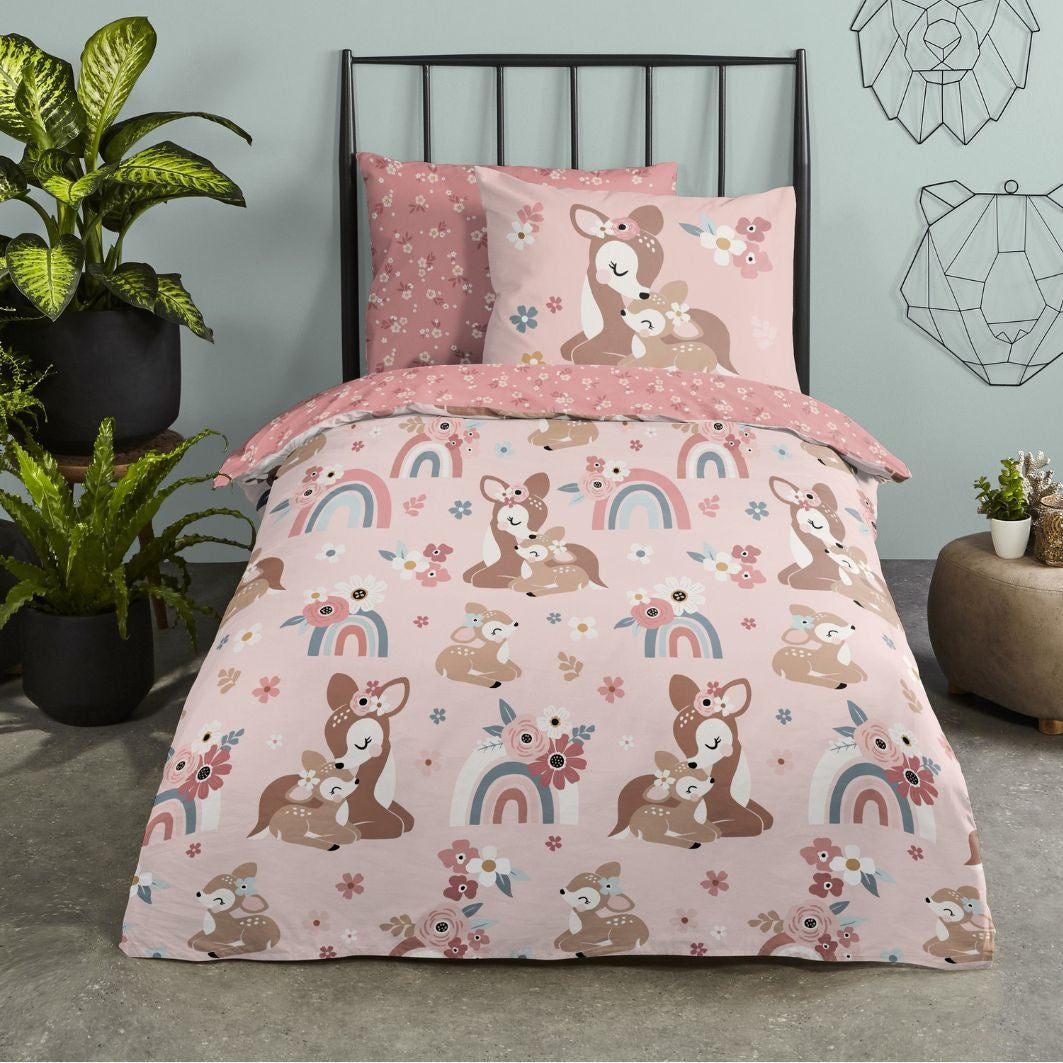 Kinderdekbedovertrek Bibi - Katoen - 1-persoons (140x220 + 60x70 cm)
