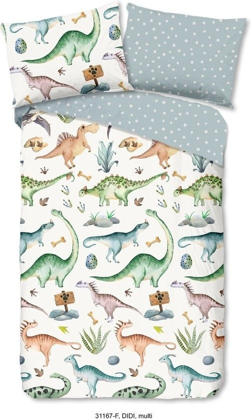 Kinderdekbedovertrek Didi - Flanel - 1-persoons (140x220 + 60x70 cm)