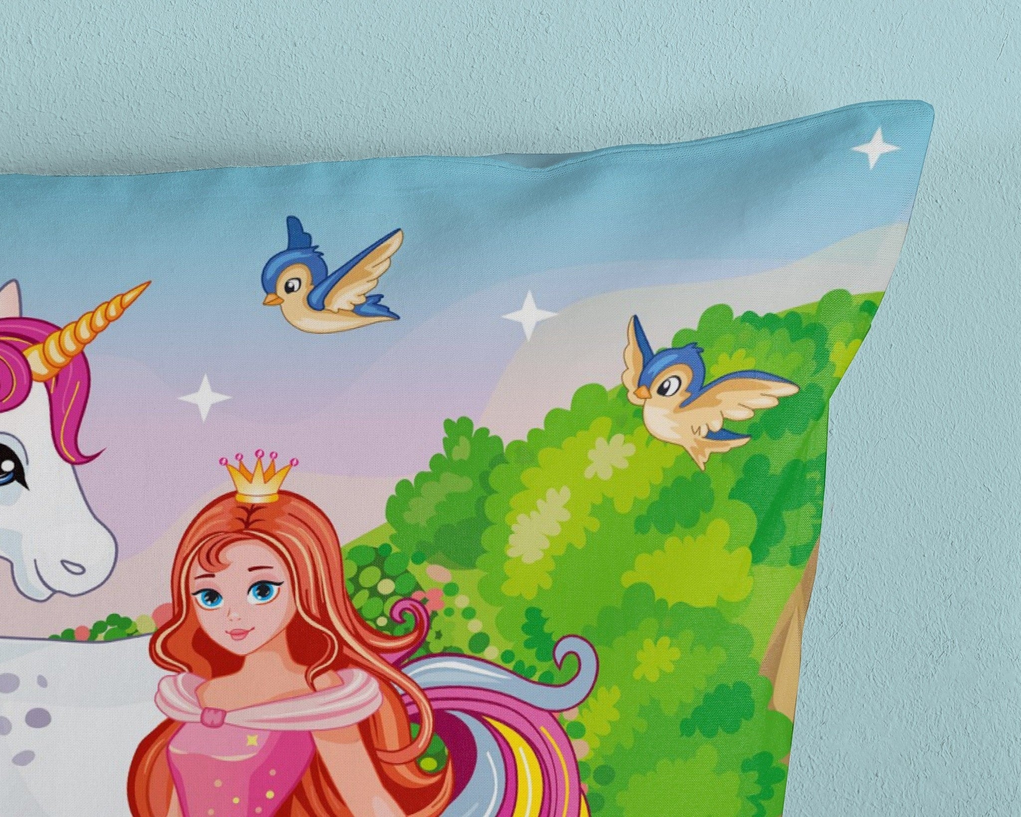 Kinderdekbedovertrek Fairytale - Katoen - 1-persoons (140x220 + 60x70 cm)
