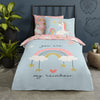 Good Morning dekbedovertrek Unicorn Suus - Katoen - 1-persoons (140x220 + 60x70 cm)