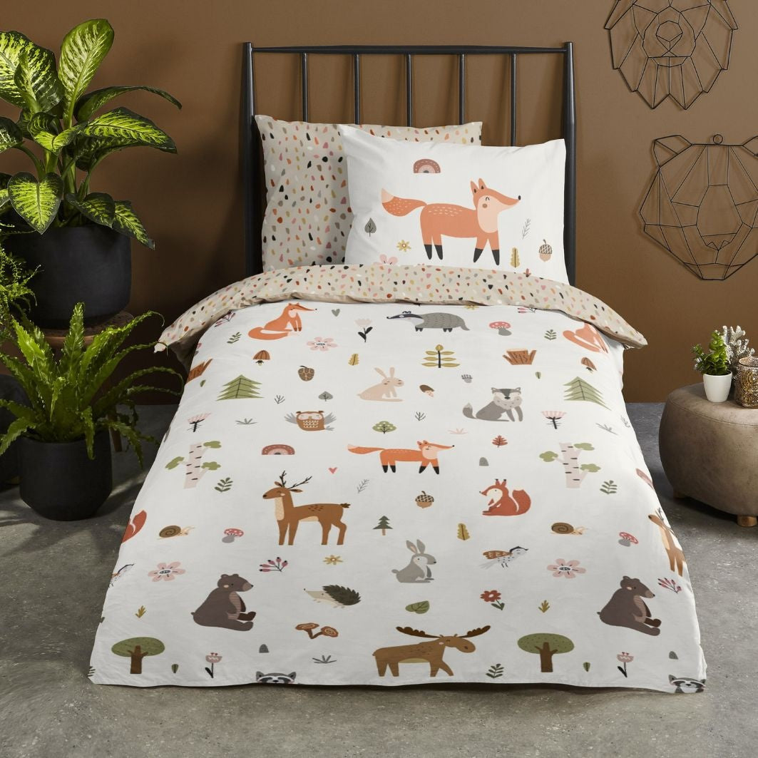 Kinderdekbedovertrek United - Katoen - 1-persoons (140x220 + 60x70 cm)