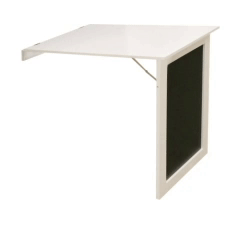 B-keus Opklapbare wandtafel met krijtbord - wit