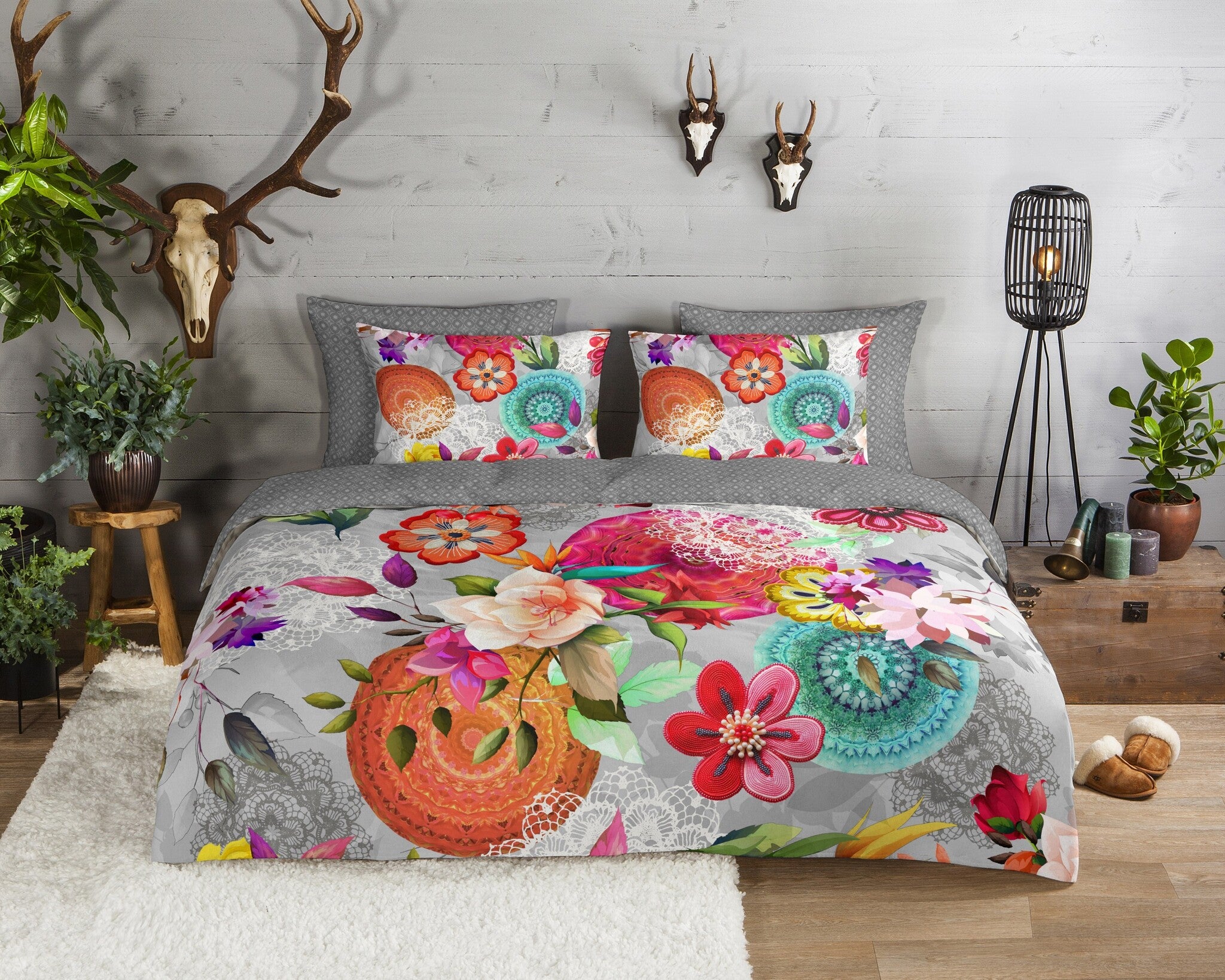 B-keus Flanel dekbedovertrek Isarea - 200x220 + 2st 60x70 cm