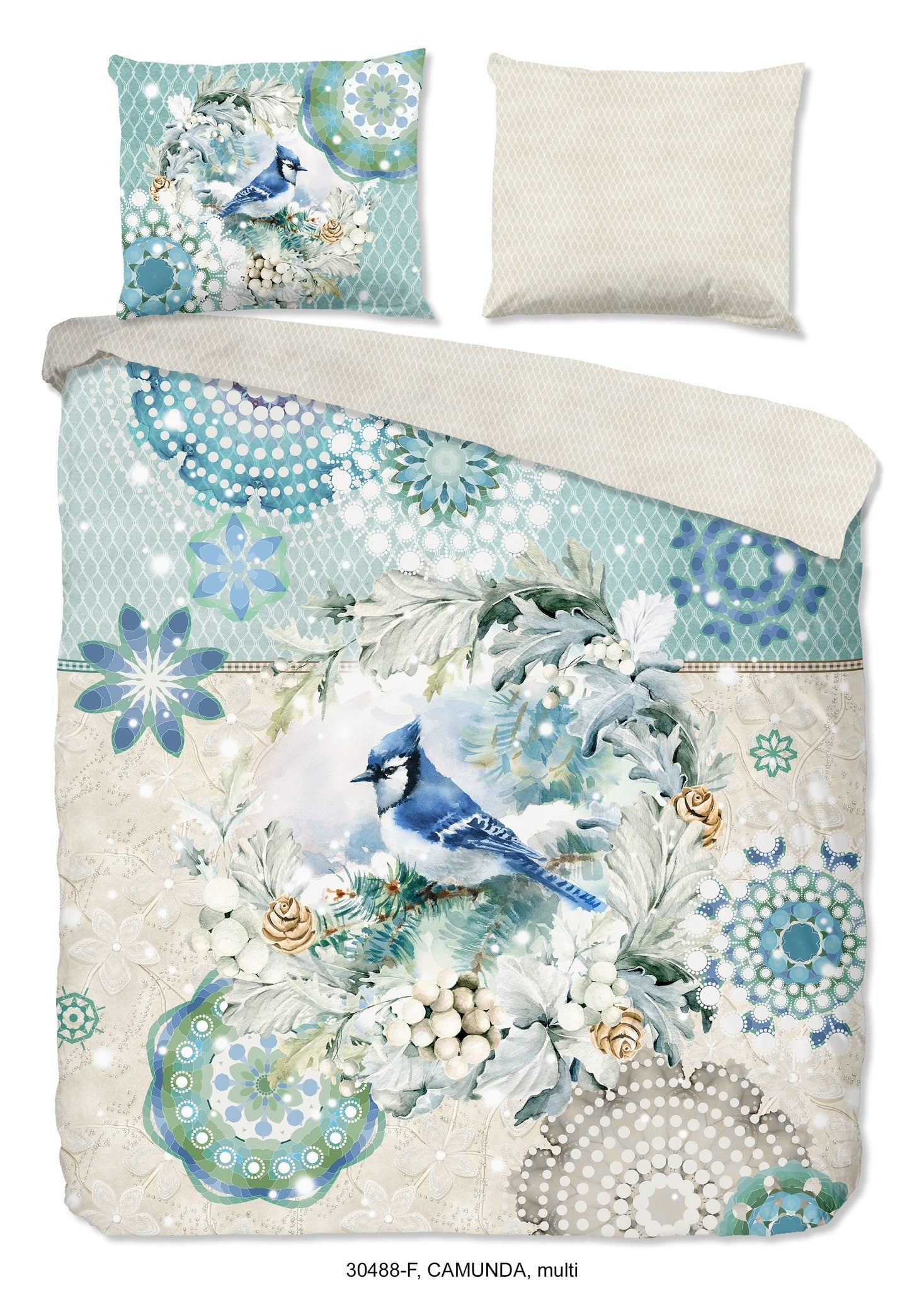 HiP dekbedovertrek Camunda - Flanel - 1-persoons (140x220 + 60x70cm)