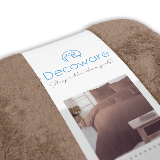 Teddy fleece dekbedovertrek - Mink - 2 kanten teddy