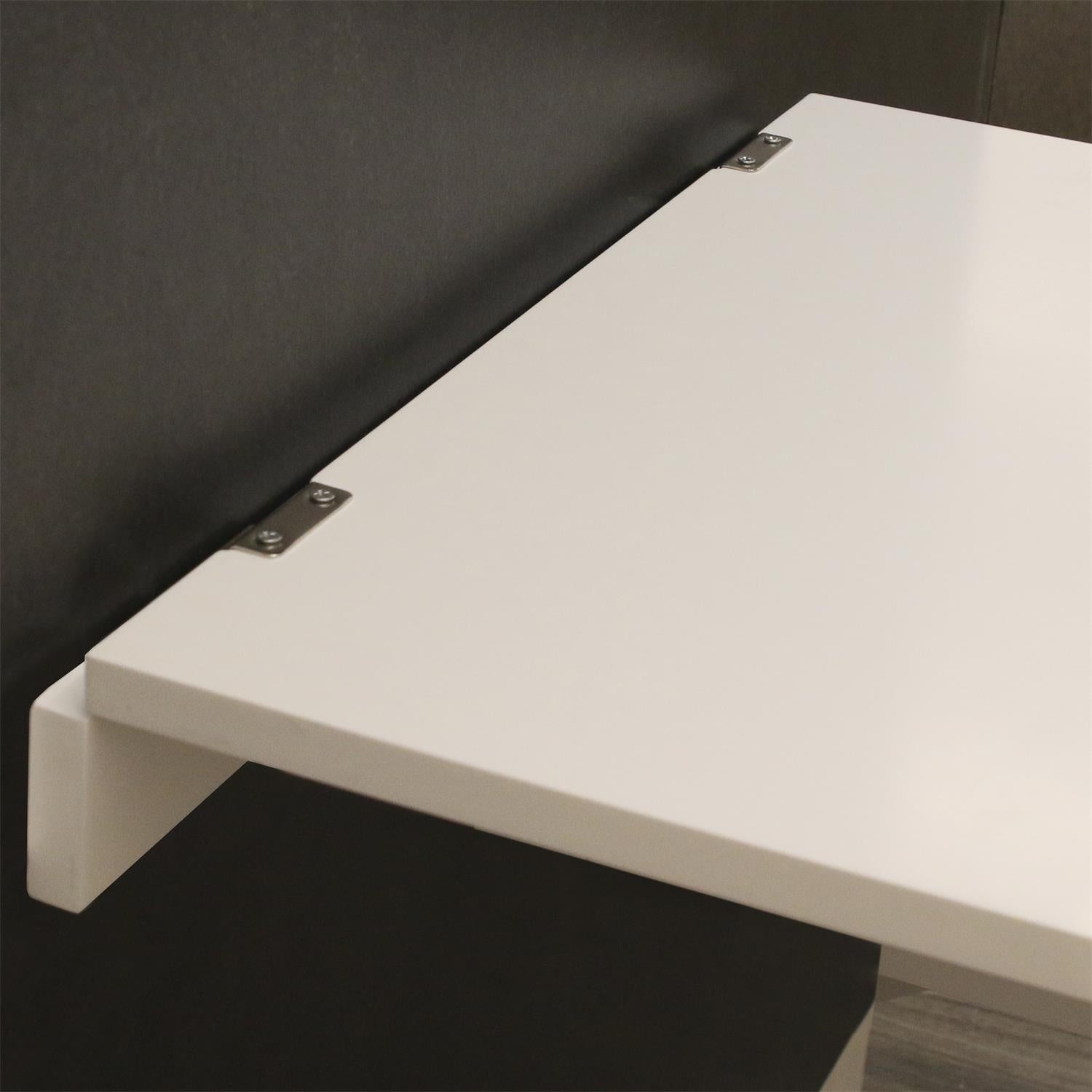 B-keus Opklapbare wandtafel met krijtbord - wit