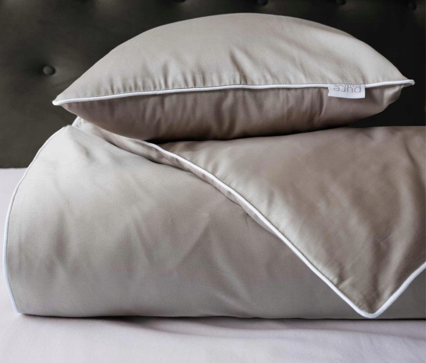 Pure dekbedovertrek Uni Beige - katoen - 1-persoons (140x200 + 70x80 cm)