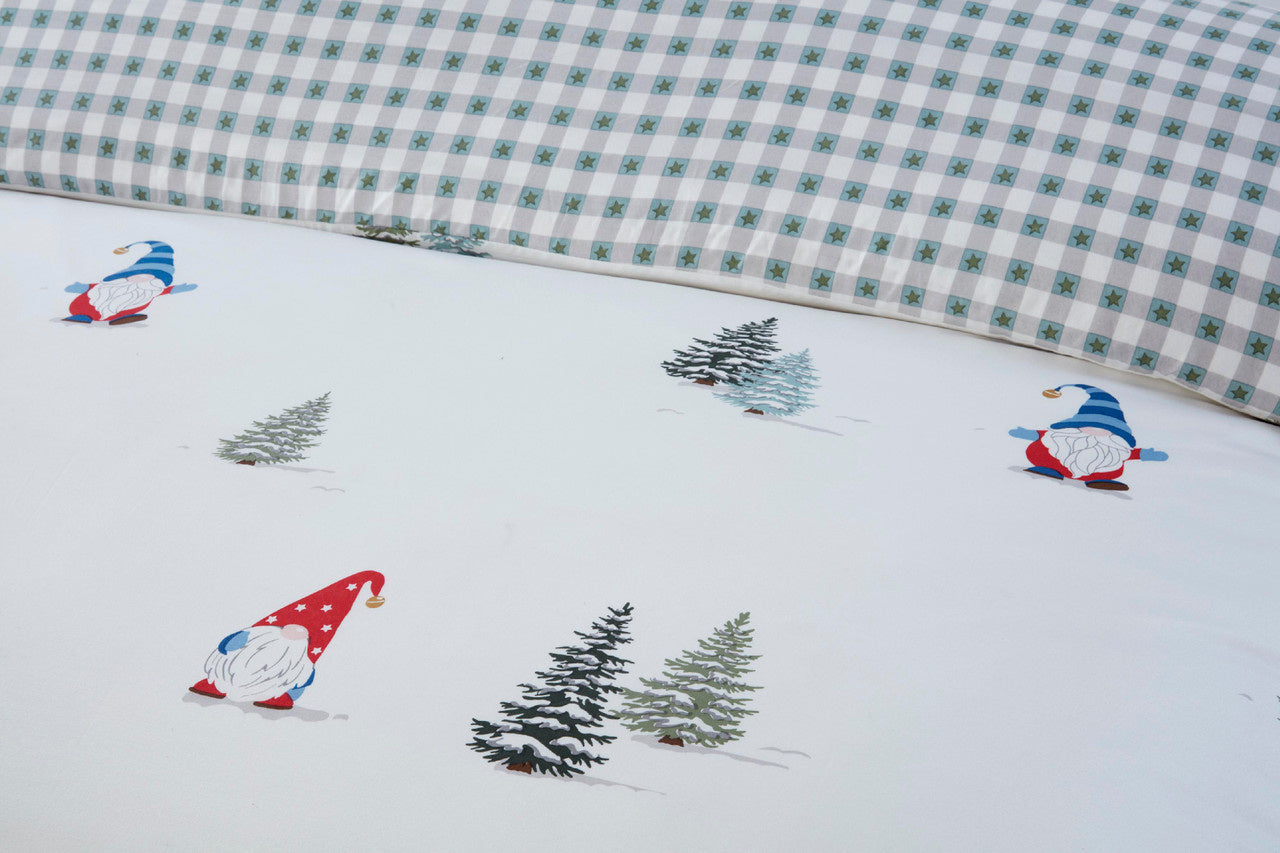 Dekbedovertrek winter gonks - microvezel - 1-persoons (135x200 + 50x75 cm)