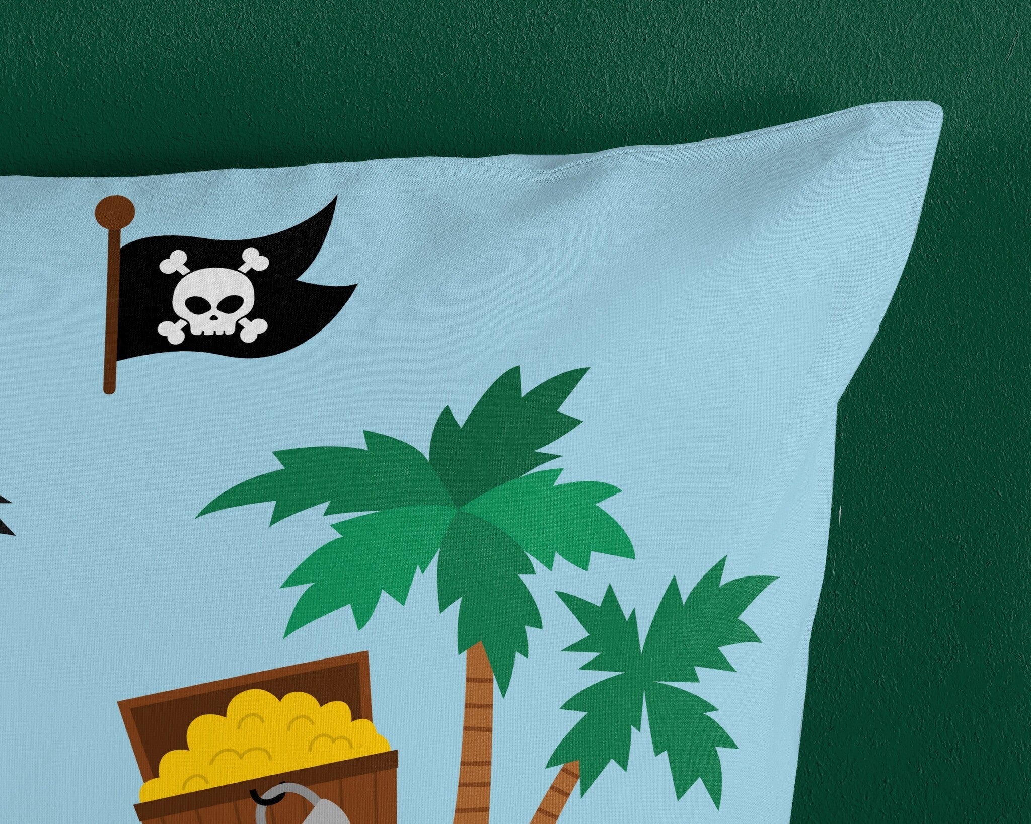 Katoen kinderdekbedovertrek Caribbean - 1-persoons (140x220 + 60x70 cm)