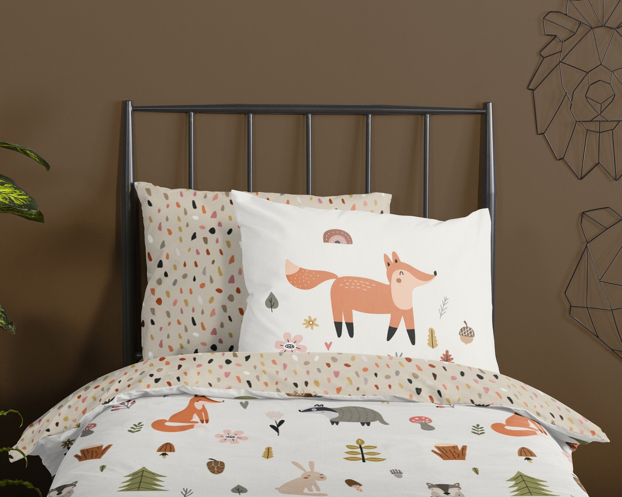 Kinderdekbedovertrek United - Katoen - 1-persoons (140x220 + 60x70 cm)