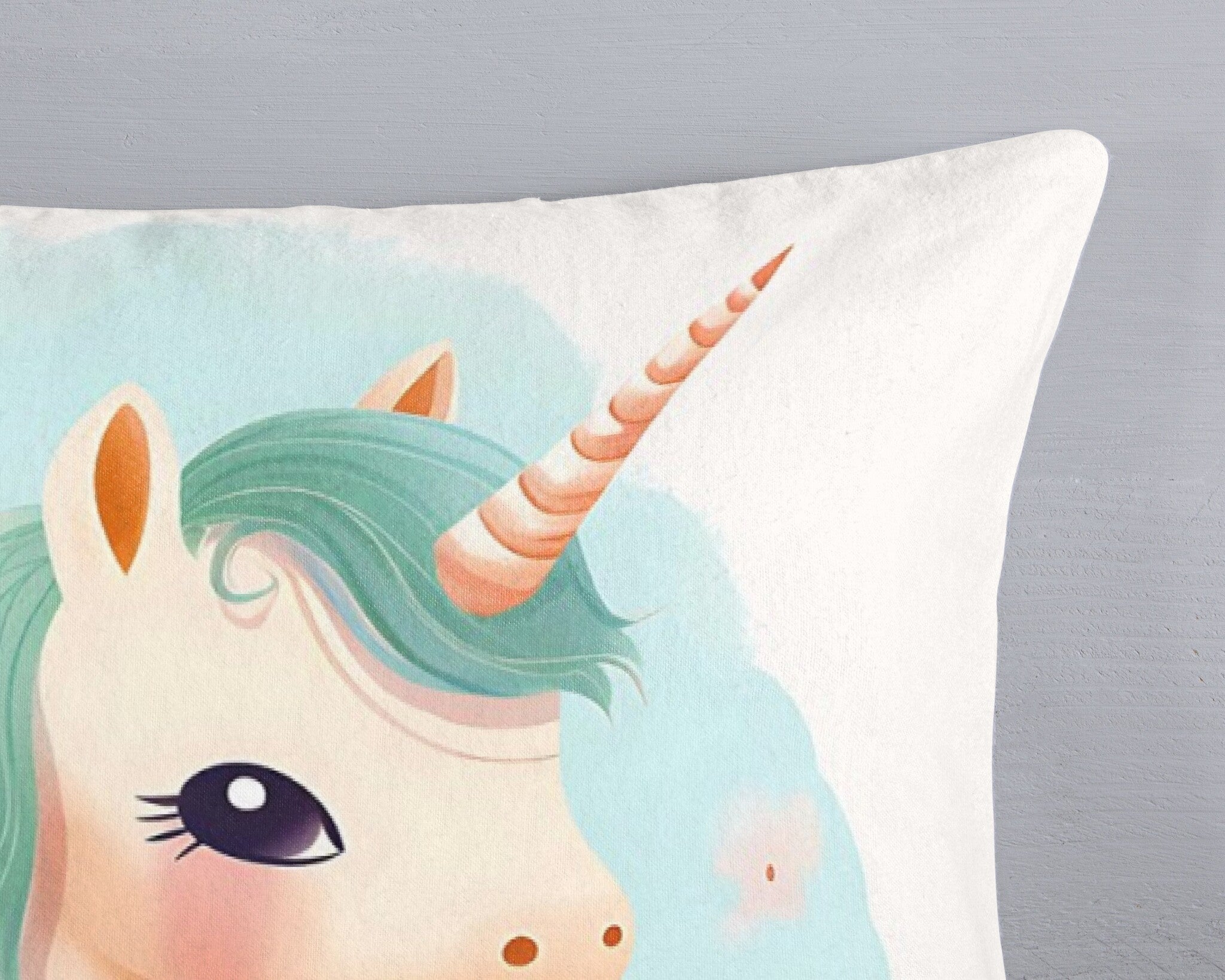 Kinderdekbedovertrek One Unicorn - Flanel - 1-persoons (140x220 + 60x70 cm)