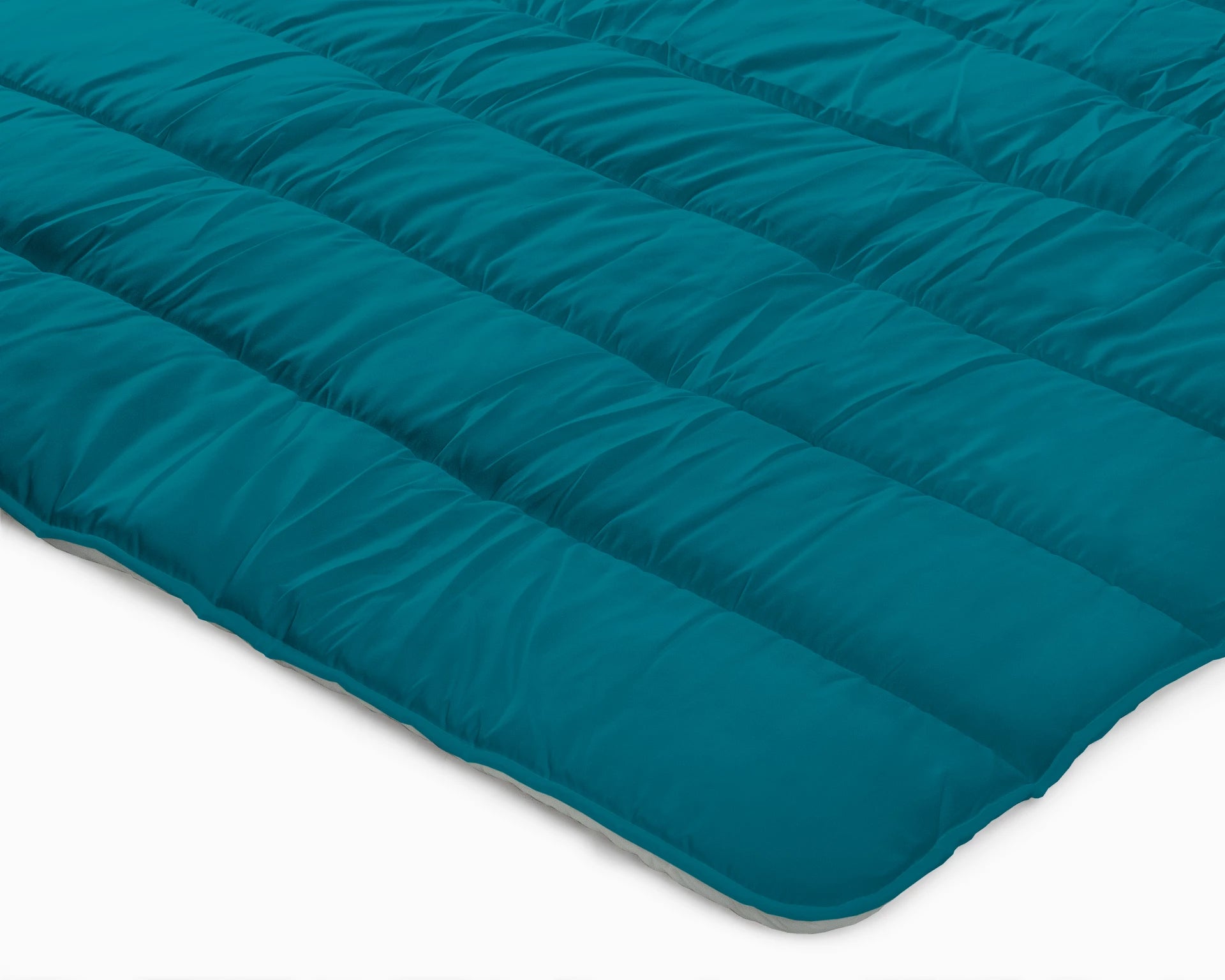 All in one lazy dekbed - Dekbed en overtrek in 1 - Grijs/Indigo