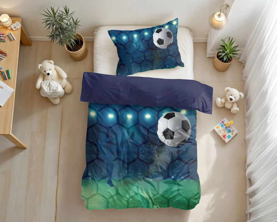 Dekbedovertrek Live football - microvezel - 1-persoons