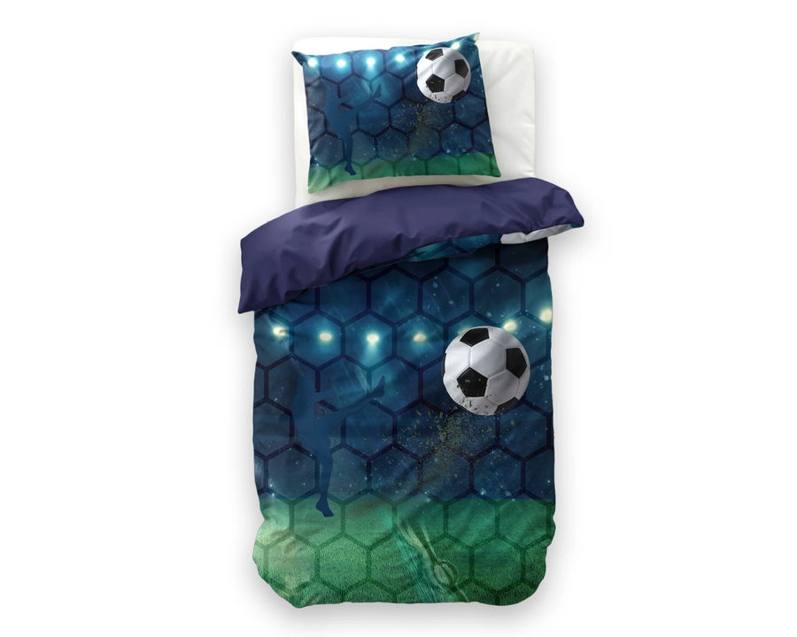 Dekbedovertrek Live football - microvezel - 1-persoons