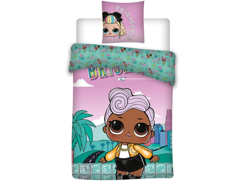 L.O.L Surprise kinderdekbedovertrek - katoen - 1-persoons (140x200 + 65x65 cm)