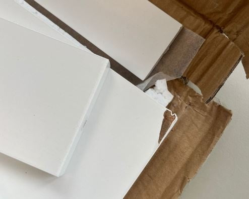 B-keus Opklapbare wandtafel met krijtbord - wit