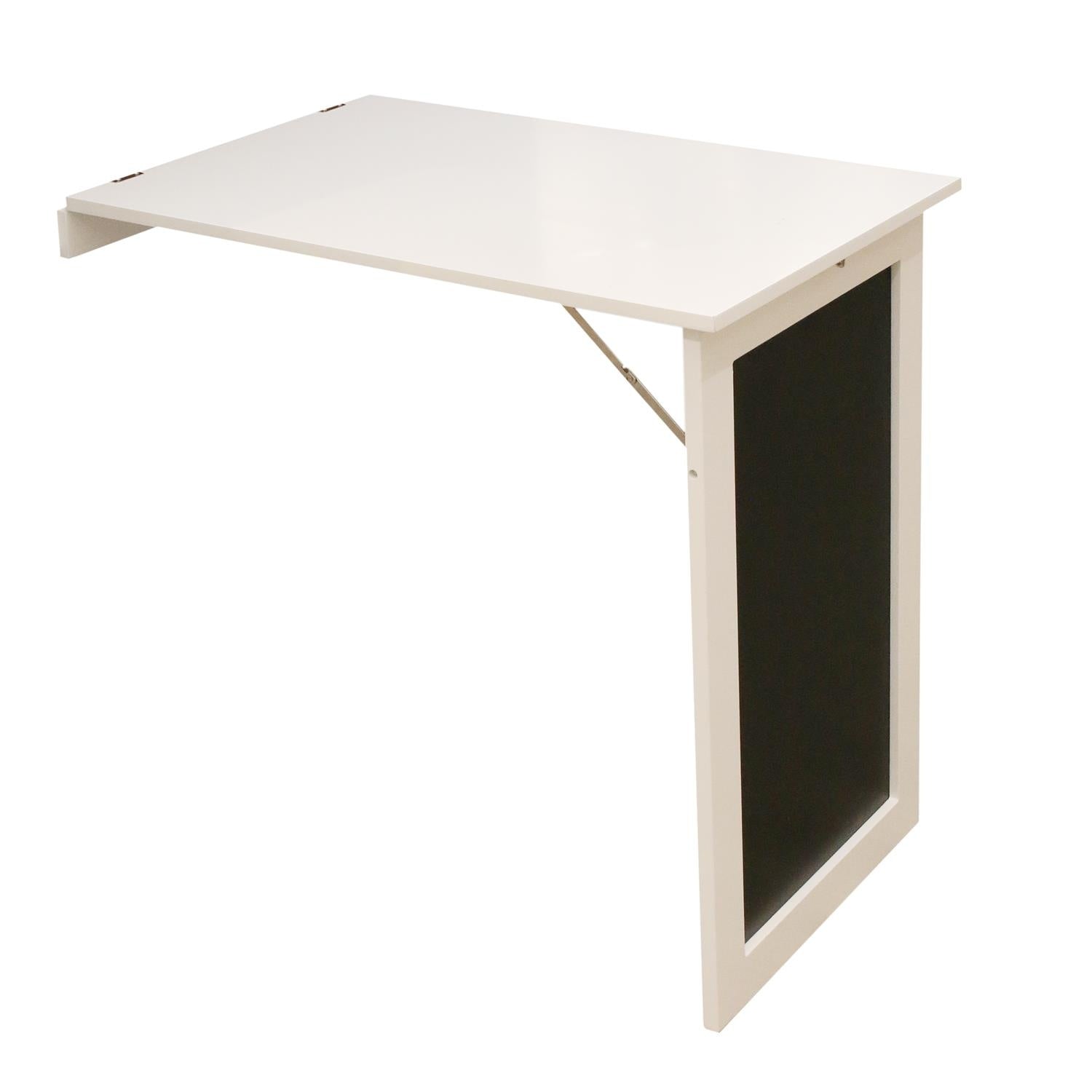 B-keus Opklapbare wandtafel met krijtbord - wit