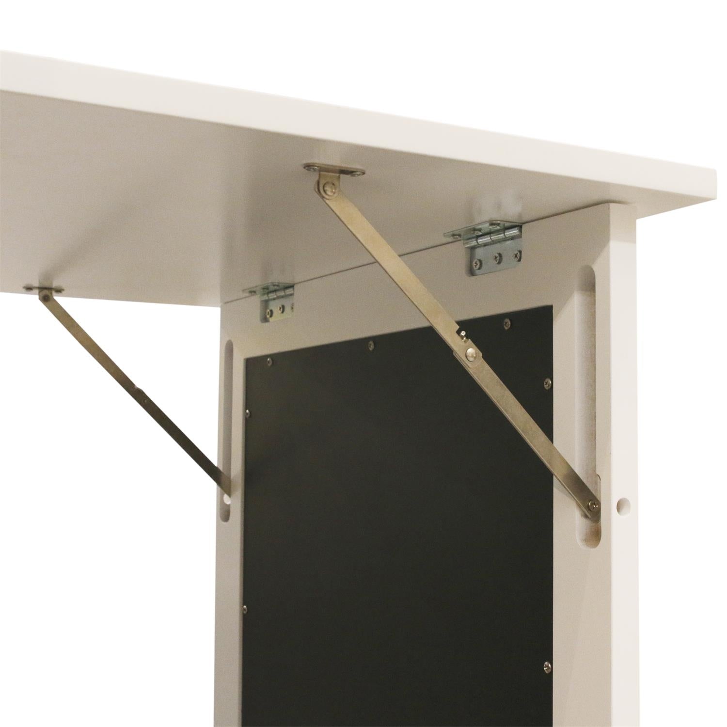 B-keus Opklapbare wandtafel met krijtbord - wit