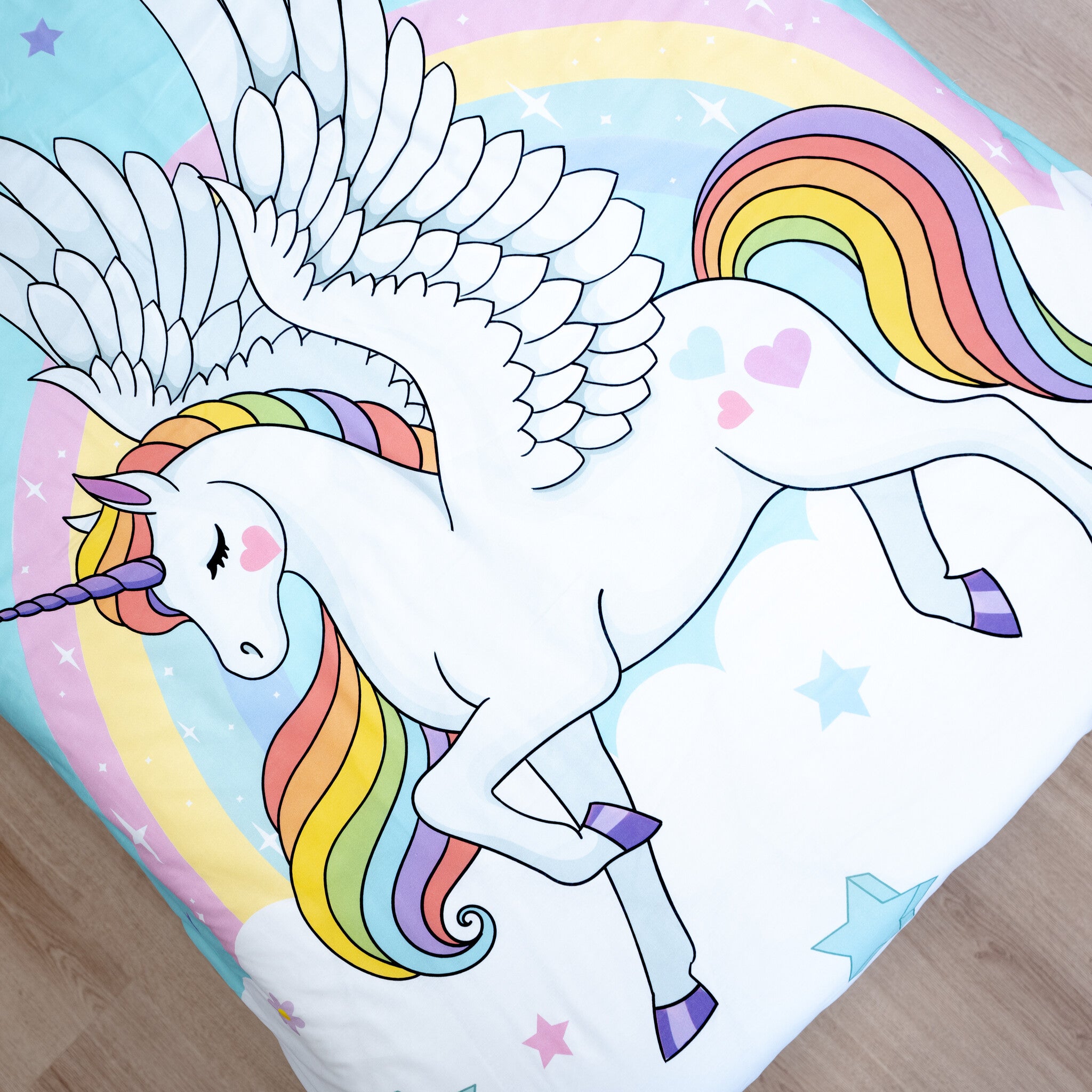 Kinderdekbedovertrek Believe in magic - Katoen - 1-persoons (140x220 + 60x70 cm)