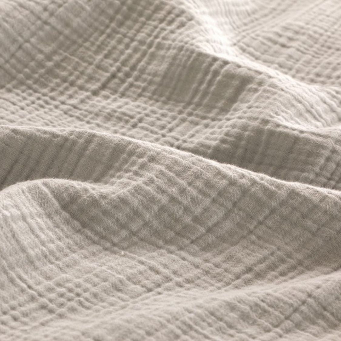 B-keus Katoen percal dekbedovertrek Rome - Zand - Mousseline - 200x220 + 2st 60x70 cm